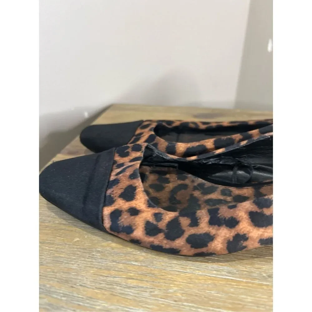 Zara leopard print flats